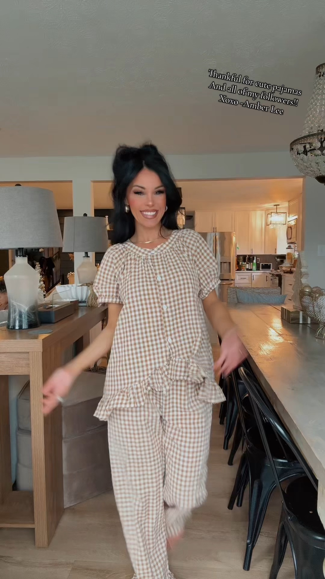 Pretty + comfy. These pajamas are giving southern charm, cozy winter weekends, and hot chocolate nights.

#pajamaset #sleepwear #cozyseason #ltkhome #fashionfinds #wintercozy #nightin #momstyle #ginghamstyle #cutepjs

#LTKootd