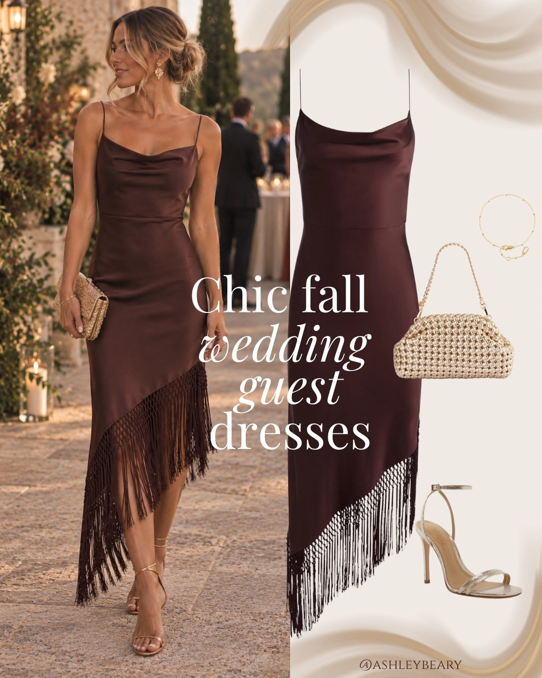 Gorgeous brown chocolate fall fringe midi dress on sale! 

Fall Wedding guest dress outfit inspo

#LTKWedding #LTKSeasonal #LTKootd