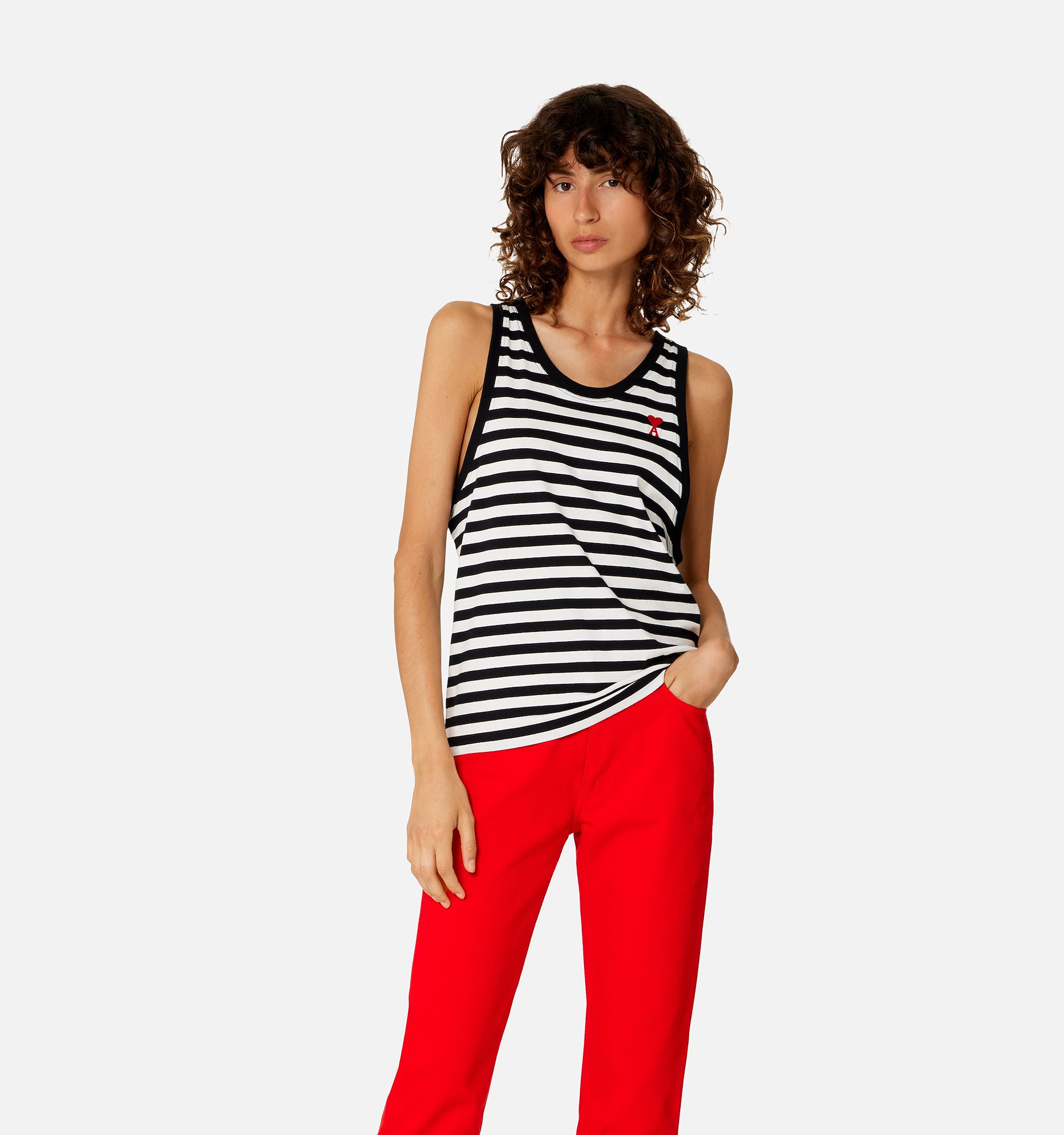 Striped Ami de Coeur Tanktop | AMI Paris US