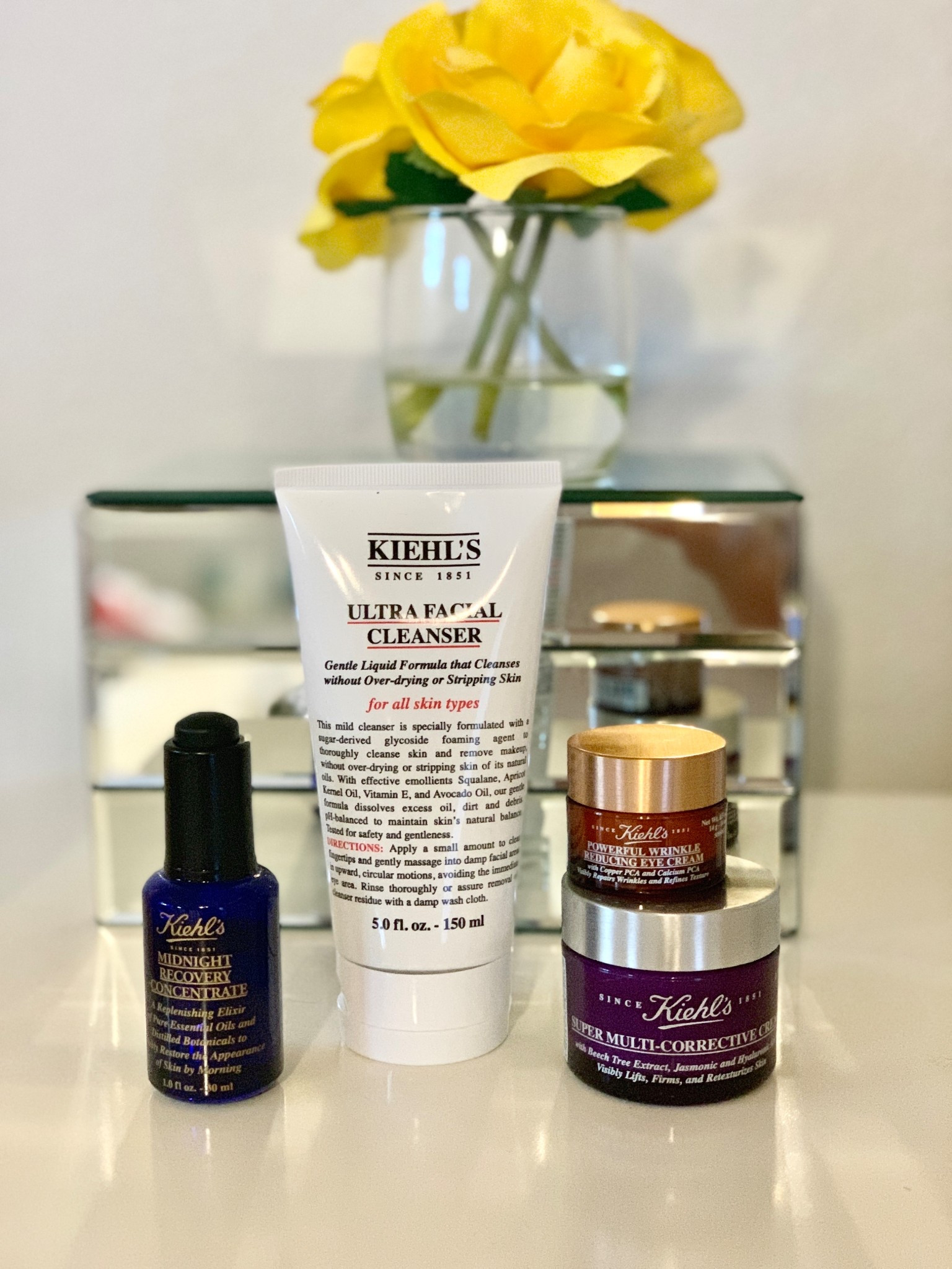 Some of my favorite Kiehls skincare products, including the amazing Midnight Recovery Oil.  Beauty, skin serum 

#LTKdayinmylife #LTKOver40 #LTKBeauty