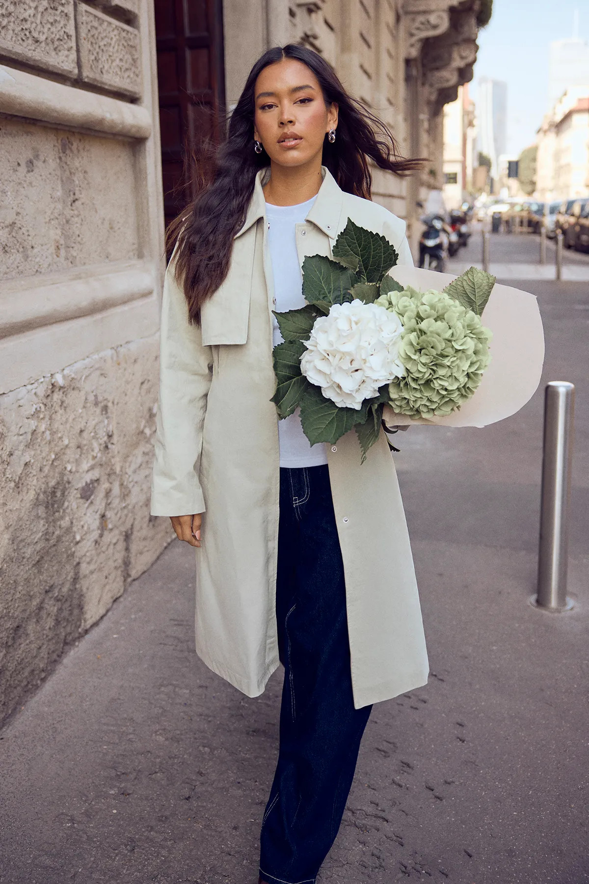 Oversized Cinched Waist Trench Coat | Boohoo.com (UK & IE)