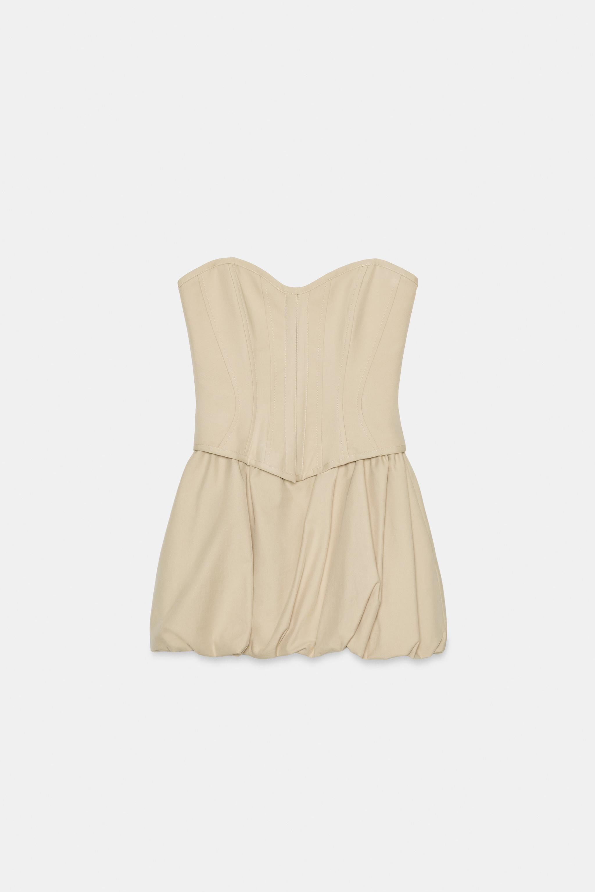 SHORT CORSETRY-INSPIRED DRESS | Zara US