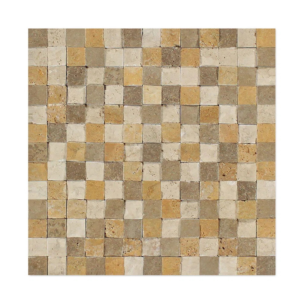 Travertine Grid Mosaic Wall & Floor Tile | Wayfair North America