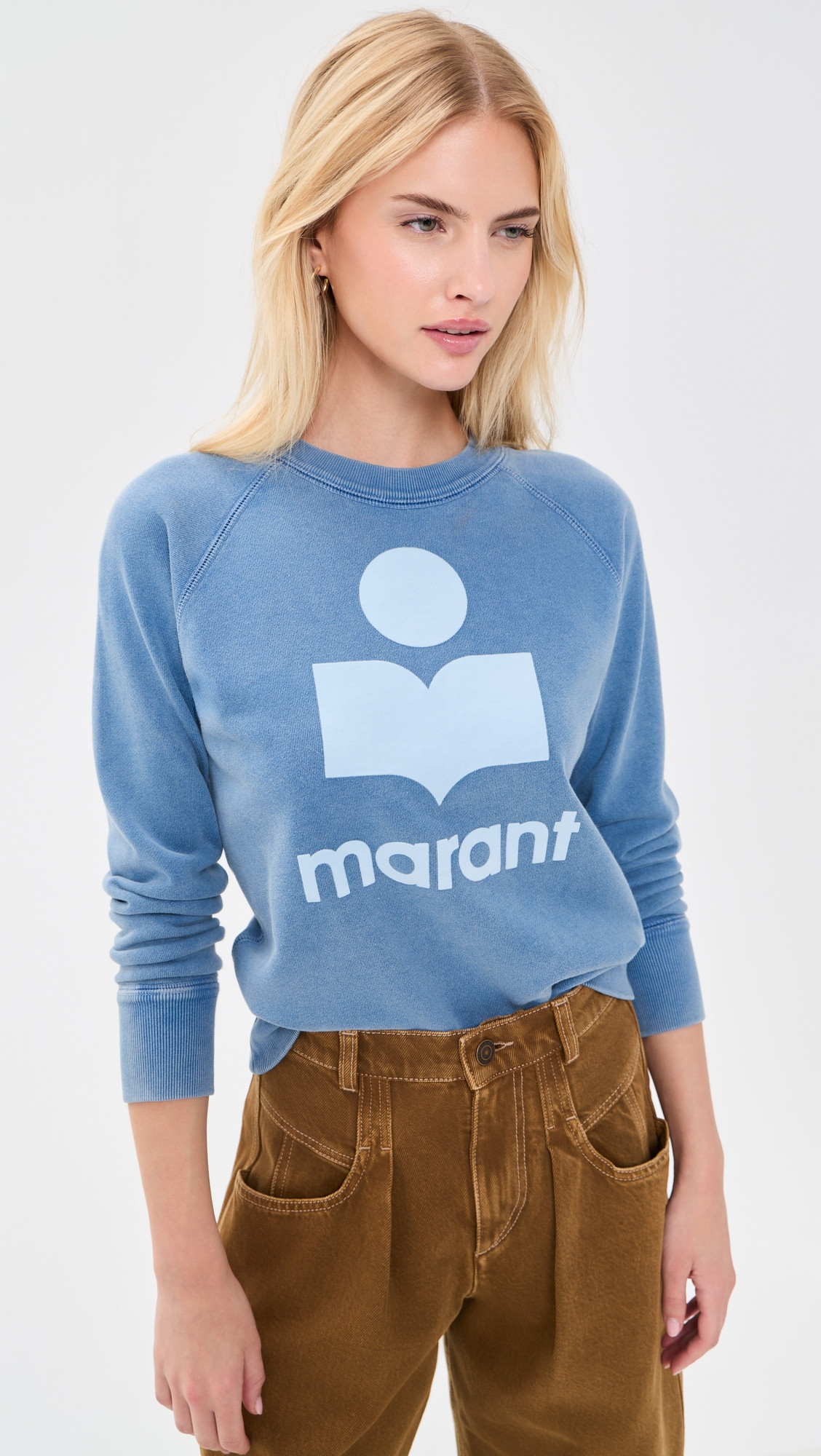 Isabel Marant Étoile Millyny Sweatshirt Blue/Light Blue 42 | Shopbop
