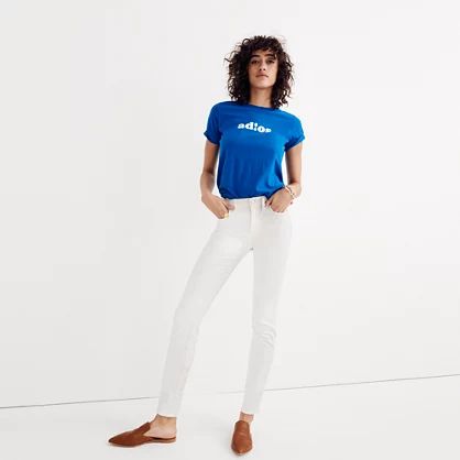 9" High-Rise Skinny Jeans in Pure White | Madewell