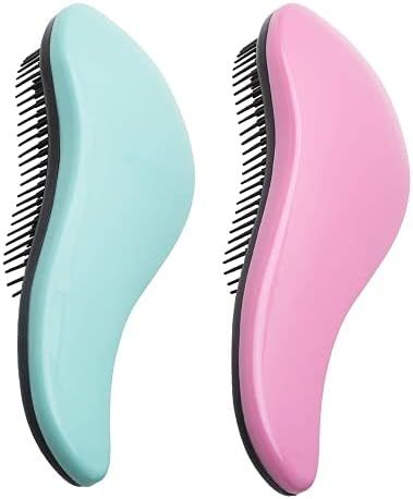 WYNK Detangler Brush - 2-Piece Value Set - Wet Detangling Hair Brush,Professional No Pain Detangler  | Amazon (US)