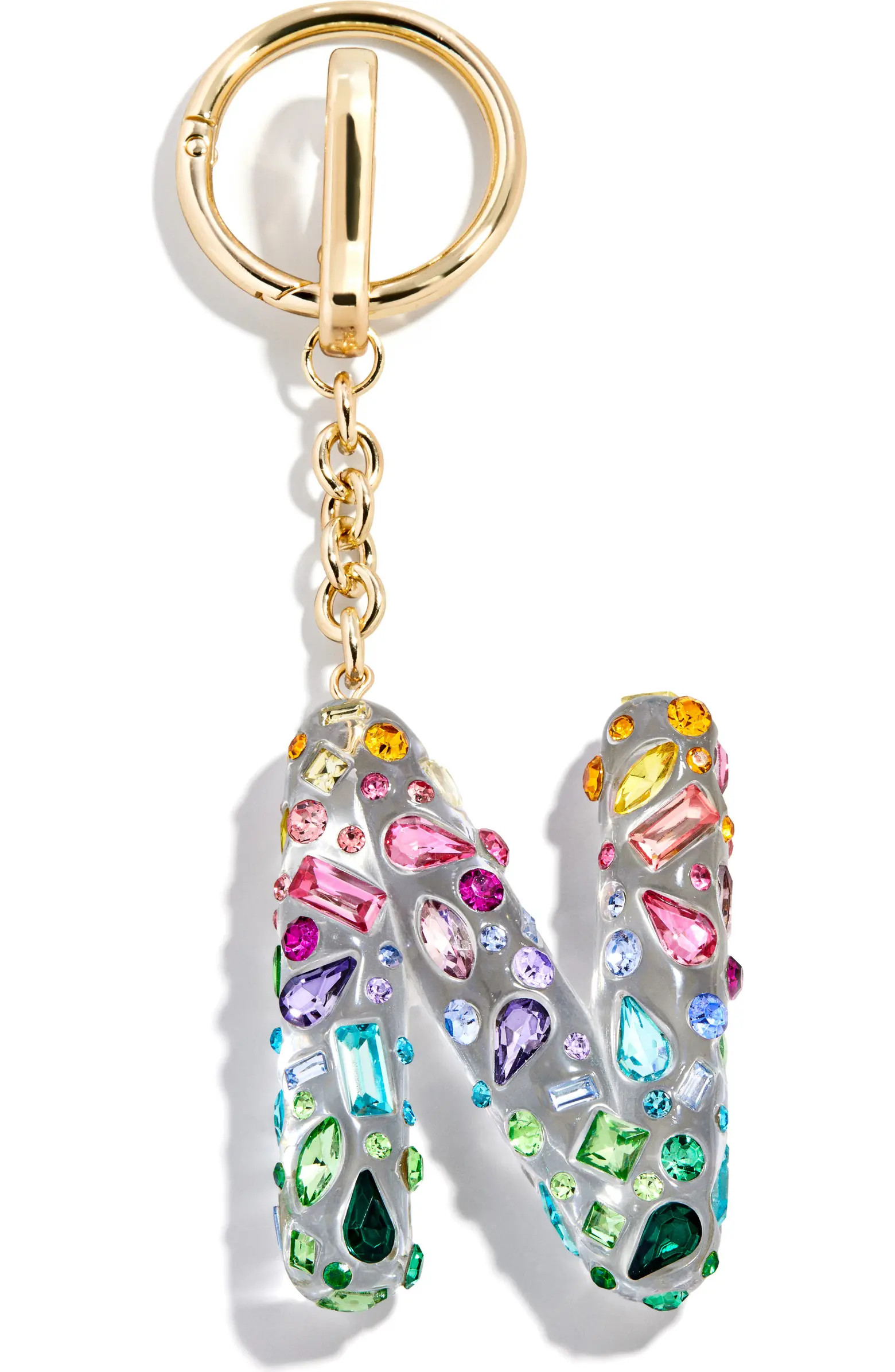 Crystal Initial Key Ring Bag Charm | Nordstrom