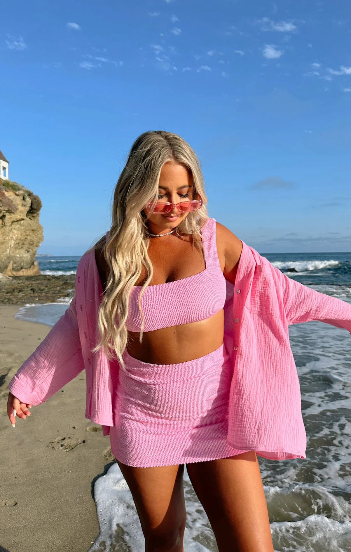 Mary Mini Skirt ~ Bubblegum Scrunch | Show Me Your Mumu