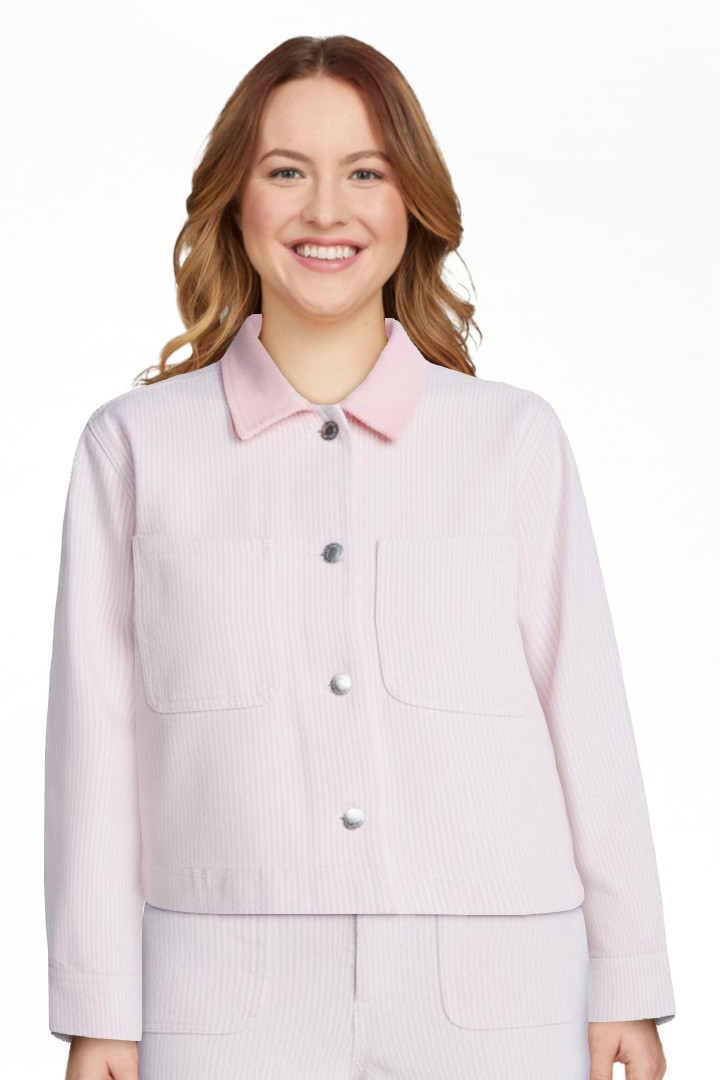 Free Assembly Women's Cropped Cotton Chore Jacket, Sizes XS-XXL | Walmart (US)