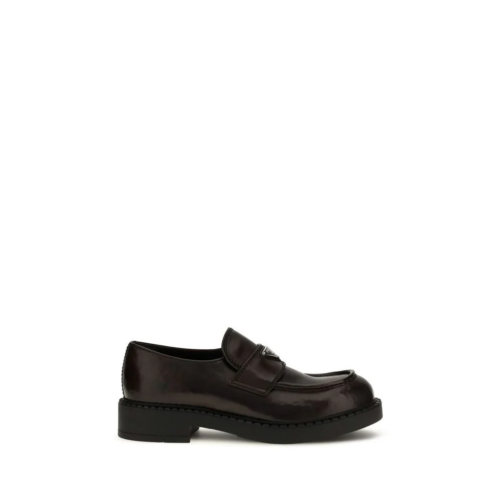 Prada Calf Leather Loafer — Brown - EU41.5/US8.5 | Italist Inc.