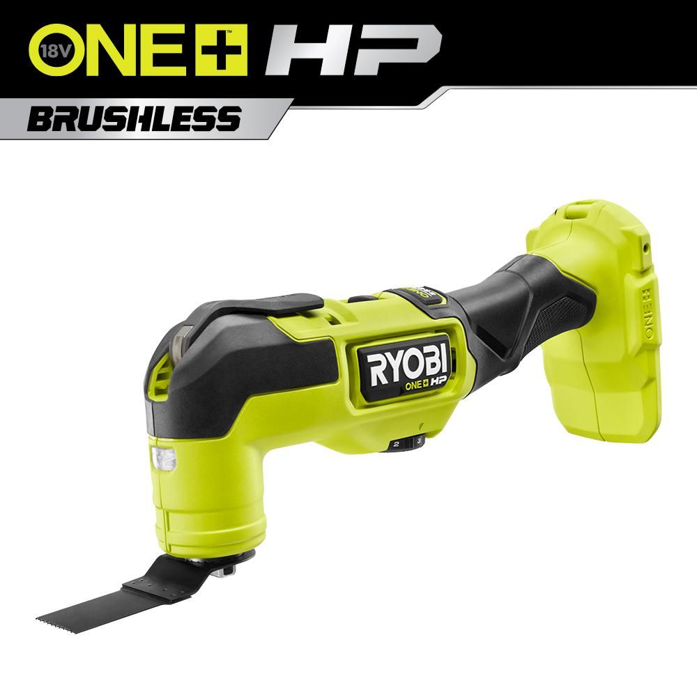 RYOBI ONE+ HP 18-Volt Brushless Cordless Multi-Tool (Tool Only)-PBLMT50B - The Home Depot | The Home Depot