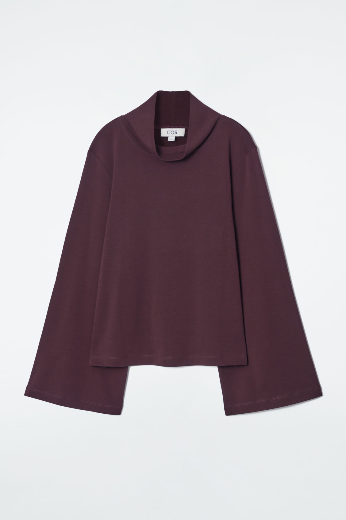 FUNNEL-NECK LONG-SLEEVED T-SHIRT | COS UK