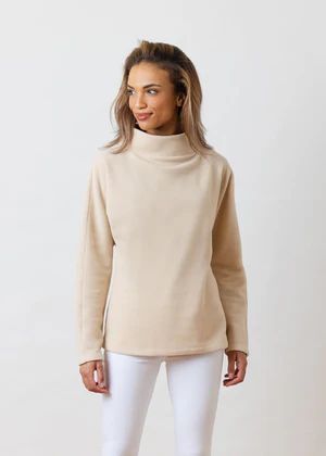 Taylor Tunic in Vello Fleece (Natural Blush) | Dudley Stephens