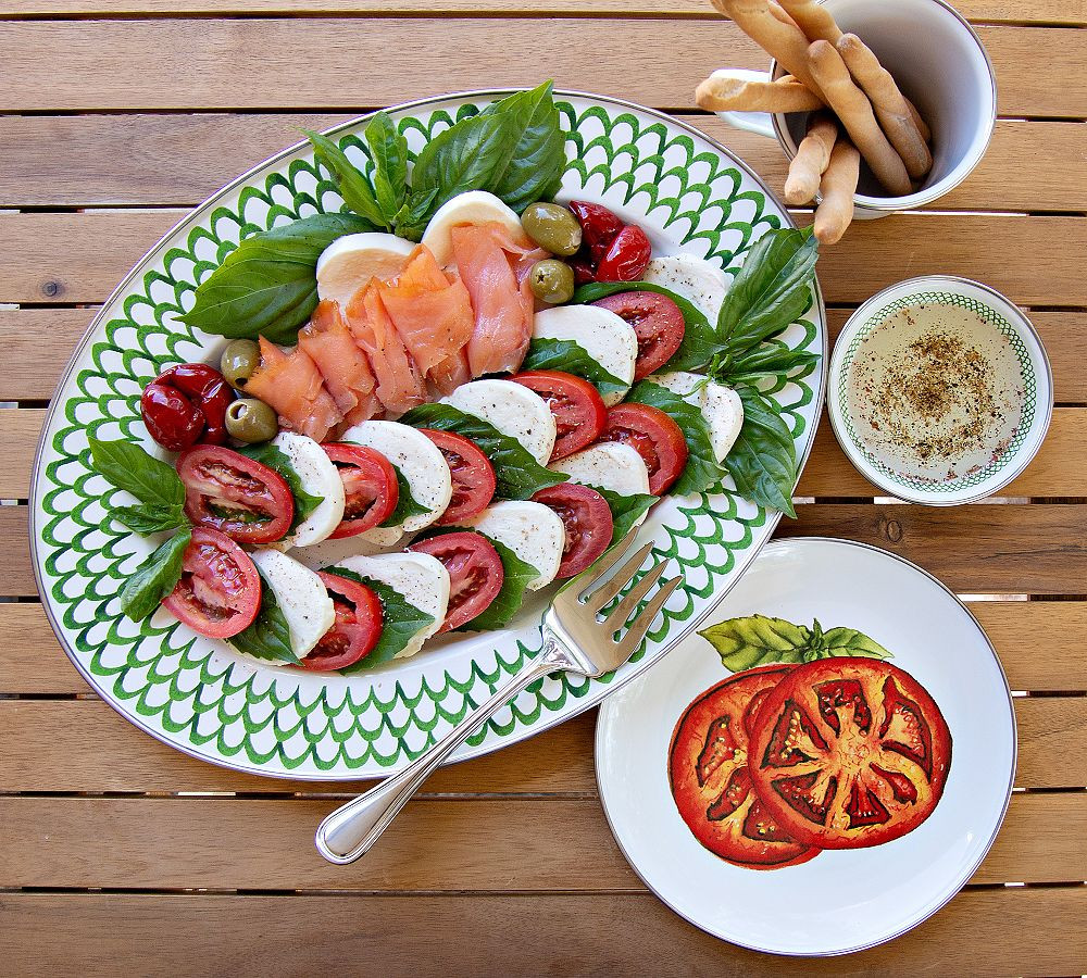 Golden Rabbit Green Scallop Enamel Collection | Pottery Barn (US)