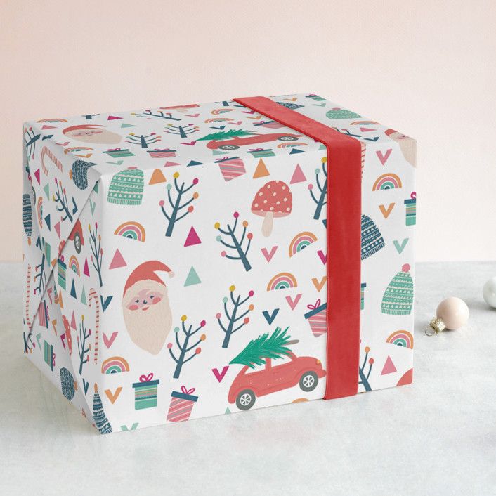Holiday Icons Wrapping Paper | Minted