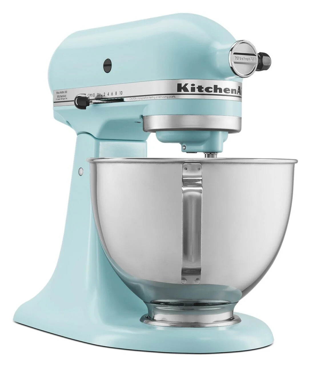 KitchenAid Deluxe Series 4.5 Quart Tilt-Head Stand Mixer with Stainless Bowl, Mineral Water Blue,... | Walmart (US)