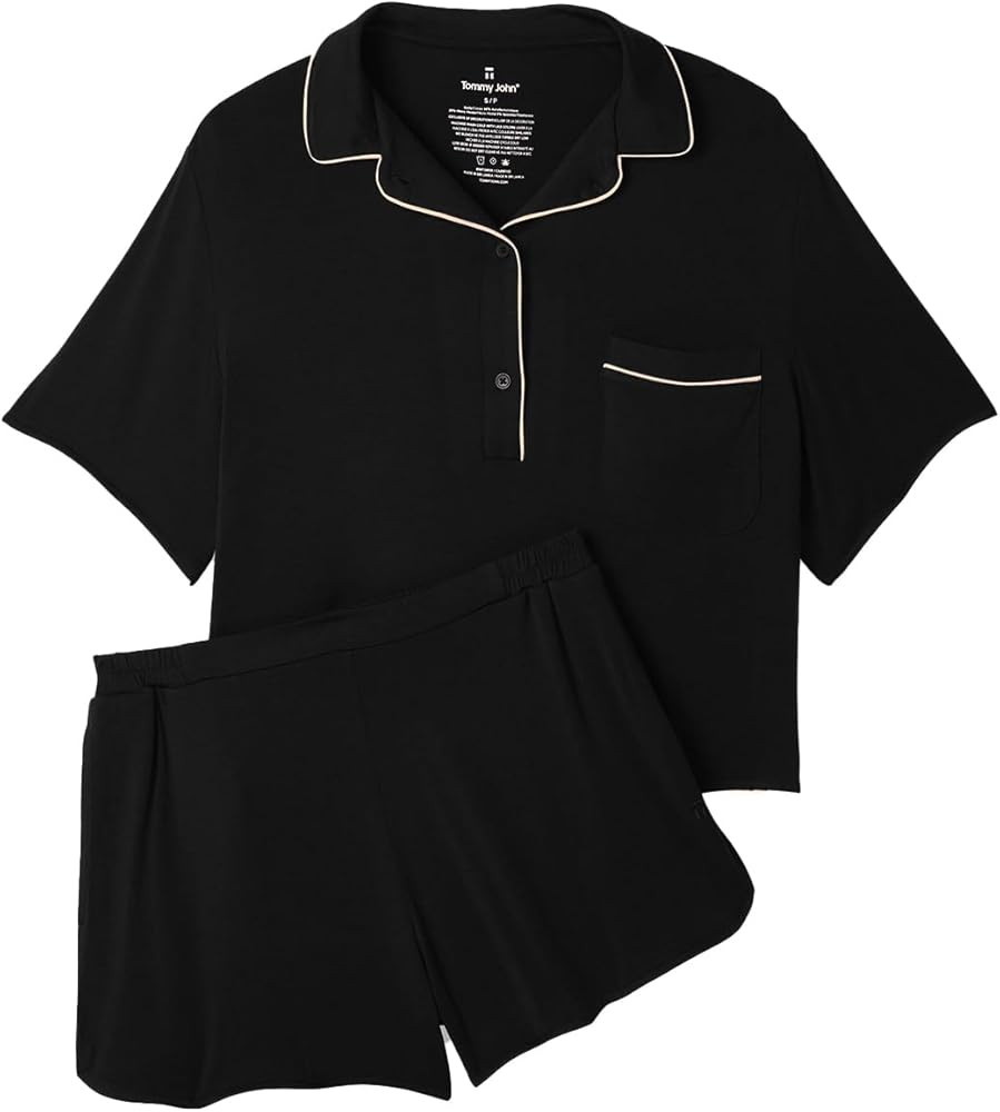 Tommy John Women's Short Sleeve Sleep Top and Short Set | Amazon (US)