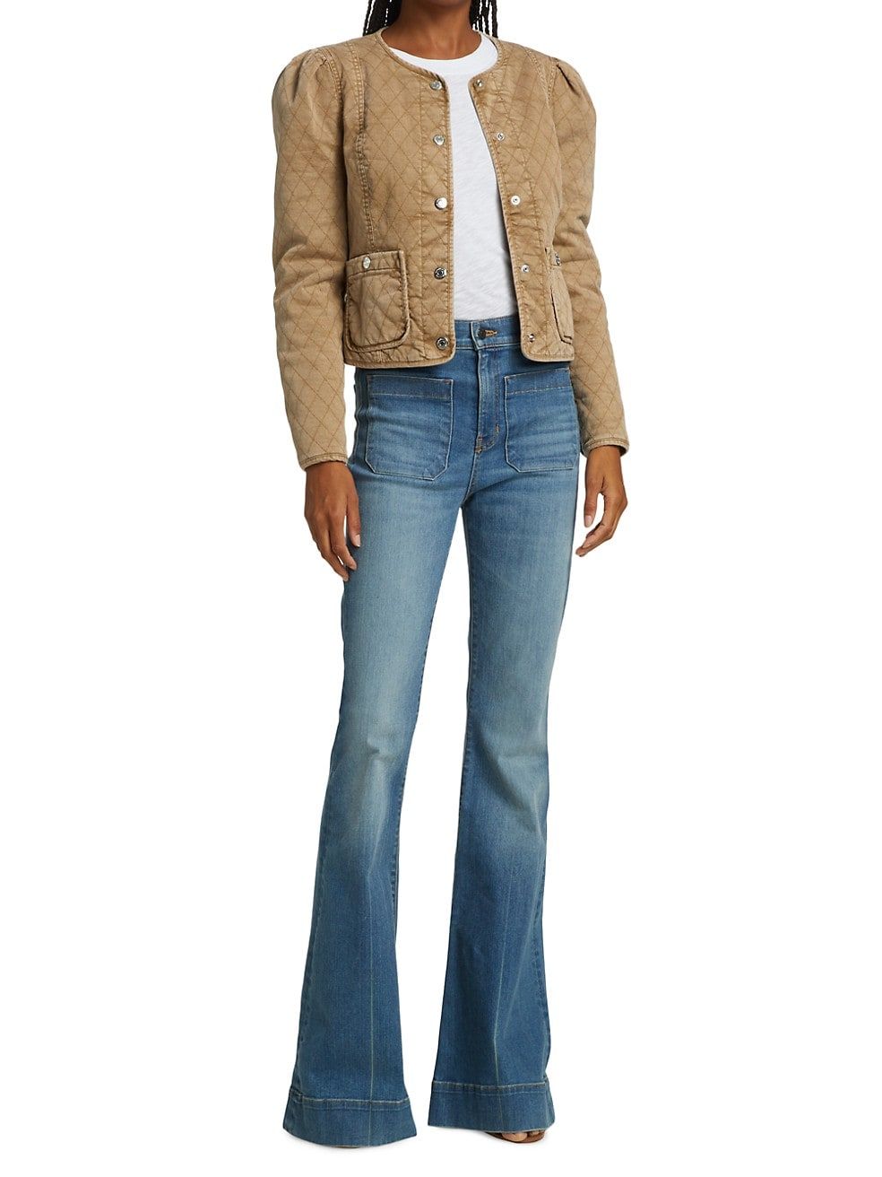 Camilla Quilted Denim Jacket | Saks Fifth Avenue