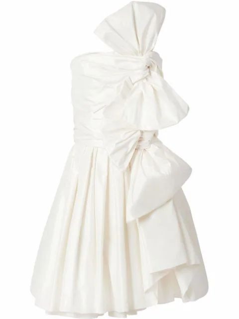 bow-embellished strapless dress | Farfetch (US)
