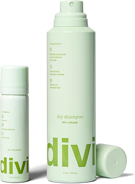 divi Dry Shampoo Spray for Women - Formulated to Absorb Oil, Balance the Scalp and Extend Time Be... | Amazon (US)