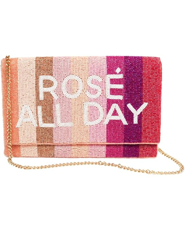 ROSE ALL DAY Clutch Purse for Wedding Day Beaded Clutch Purse for Bachelorette Party Bridal Showe... | Amazon (US)