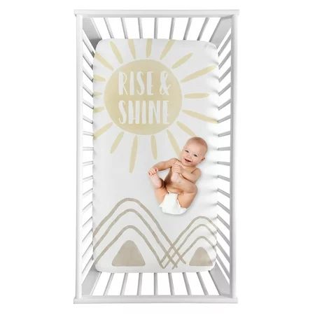 Sweet Jojo Designs Boho Desert Sun Girl or Boy Fitted Crib Sheet Baby or Toddler Bed Nursery Photo O | Walmart (US)