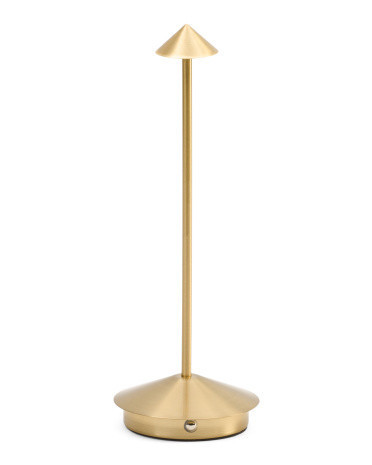 11.5in Rechargeable Arrow Shade Table Lamp | Metal | Marshalls