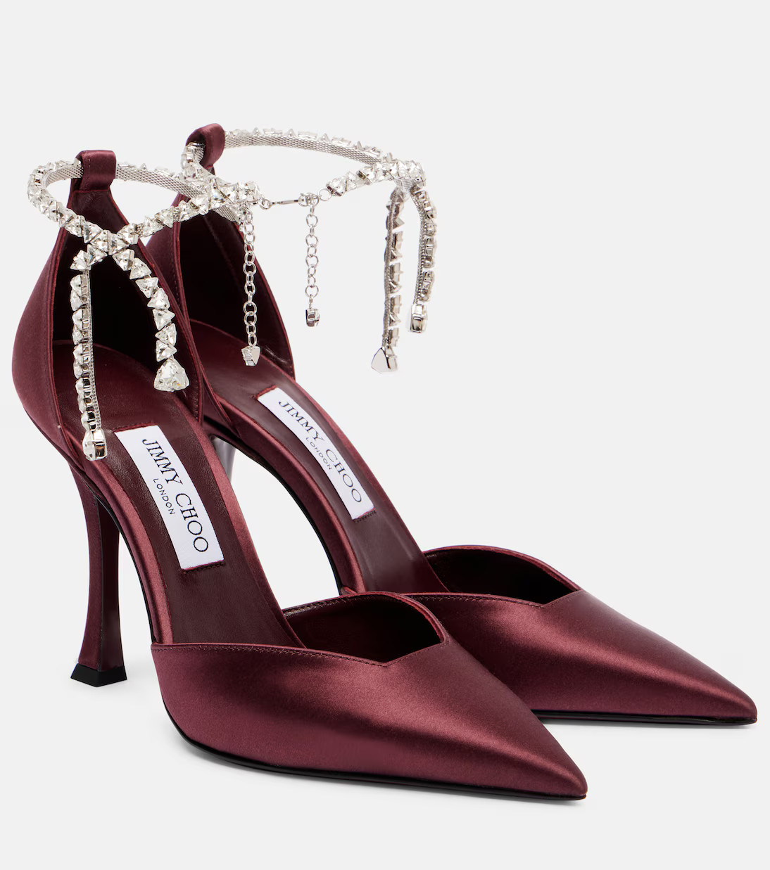 Stevie 100 embellished satin pumps | Mytheresa (US/CA)