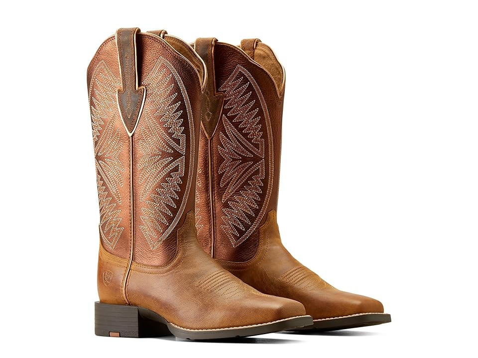 Ariat Round Up Ruidoso Western Boots Women's Shoes Pearl : 5.5 B - Medium, Leather | Zappos