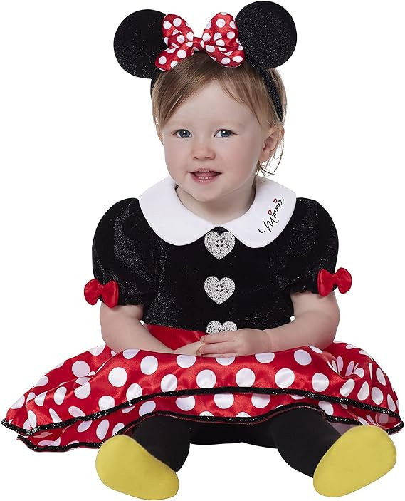 Spirit Halloween Mickey and Friends Baby Minnie Mouse Costume | Officially Licensed | Disney | Cu... | Amazon (US)