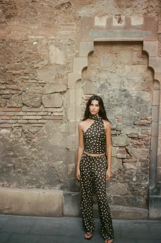 SATIN FLARE PANTS | Zara US