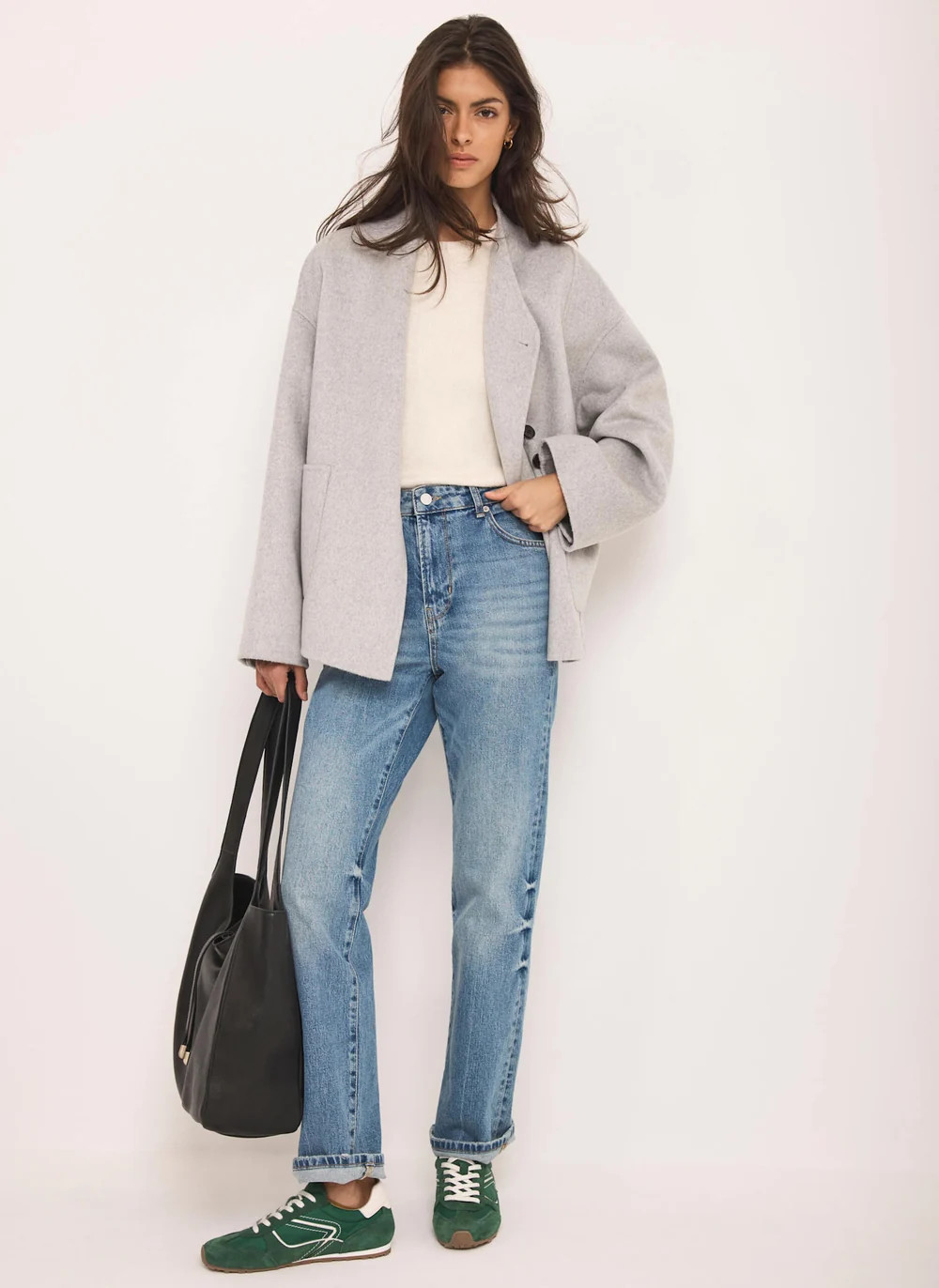 SHOP THE LOOKGrey Hand Finished Button Detail JacketWAS£199.00NOW£129.00Colour: GreySize Guide
... | Mint Velvet