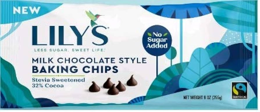 LILY'S MILK CHOCOLATE STYLE BAKING CHIPS 2 PACK | Amazon (US)