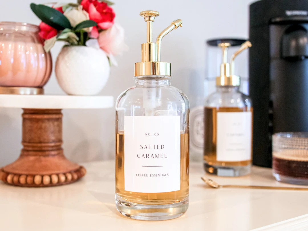 Coffee Bar Organization Labels Kitchen Labels Custom Labels Stickers For Kitchen Labels For Coffe... | Etsy (US)