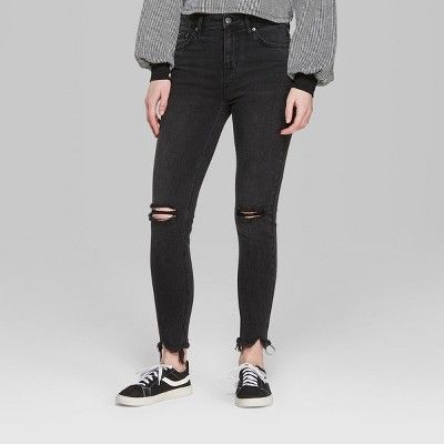 Women's High-Rise Skinny Jeans - Wild Fable™ Black | Target
