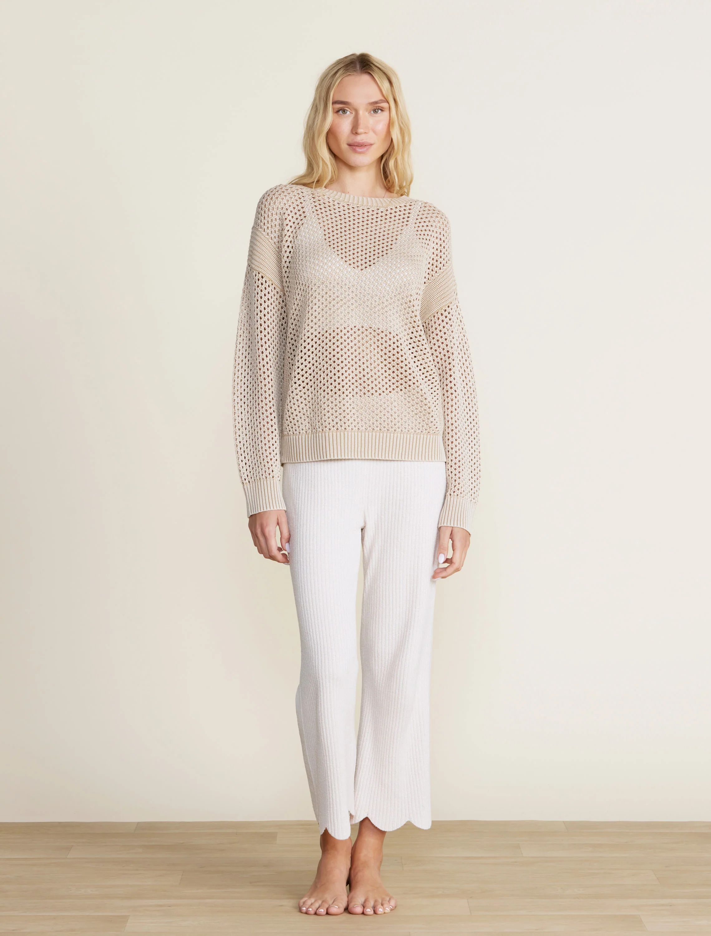 Sunbleached Open Stitch Pullover | Barefoot Dreams