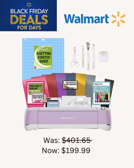 Cricut Explore Air 2 Bundle Deal! Walmart’s Black Friday Deal! 199.00 is a major steal, especially with all of the things it comes with!



#LTKhome #LTKCyberweek #LTKHoliday