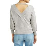 Sofia Jeans By Sofia Vergara Open Back Sweatshirt Women's | Walmart (US)