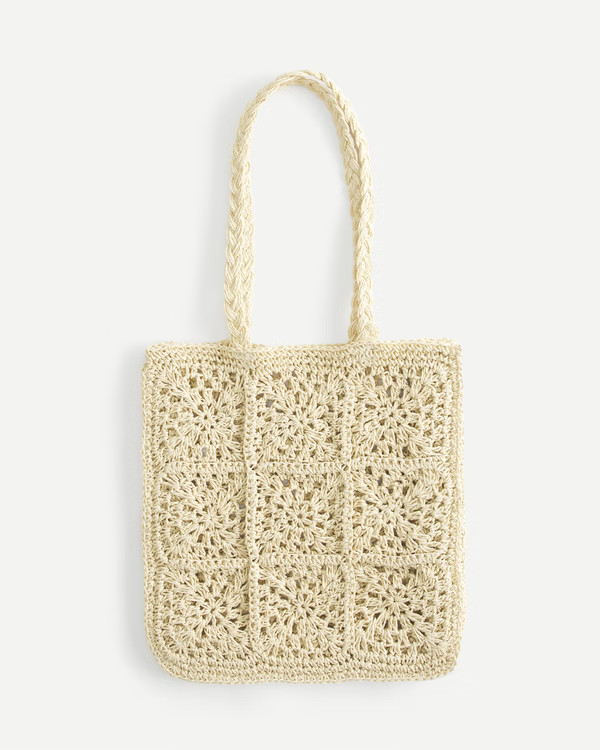 Women's Crochet-Style Tote | Women's Accessories & Shoes | HollisterCo.com | Hollister (US)