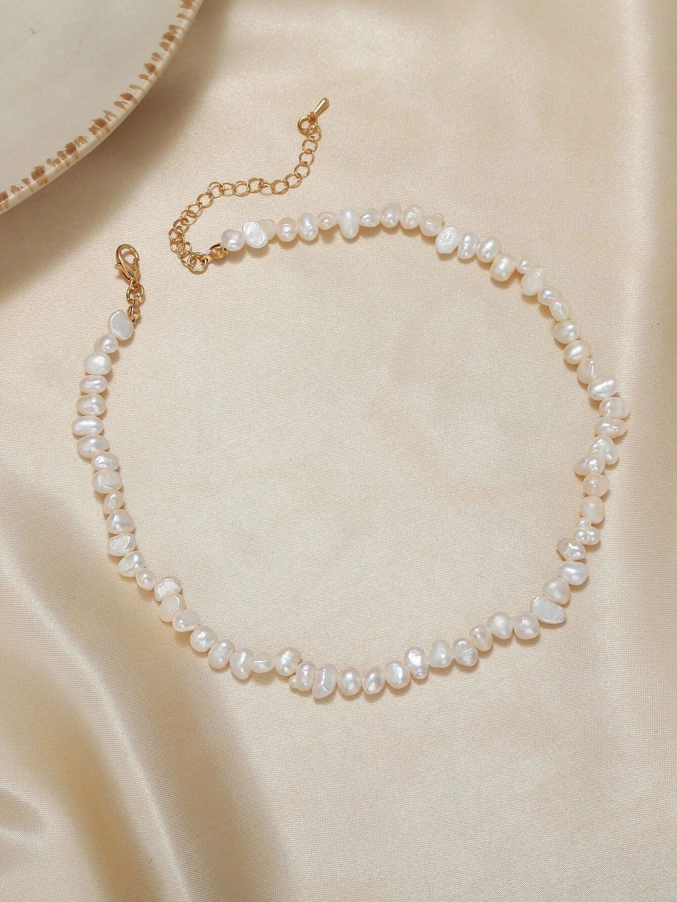 Faux Pearl Beaded Necklace | SHEIN