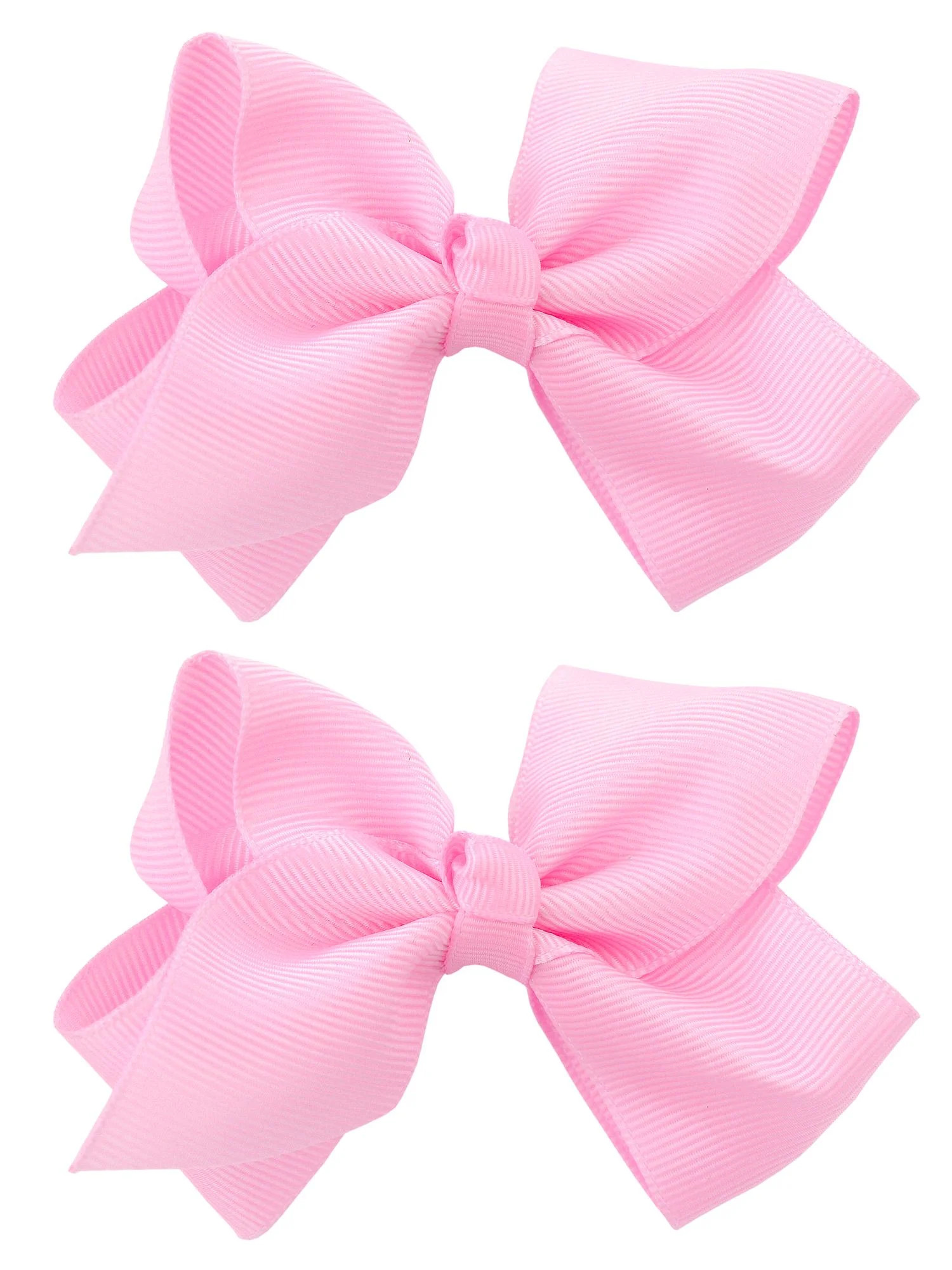 NYFASHION101 Toddlers' Girls' Smooth Grosgrain Ribbon Bow Alligator Clip, Light Pink | Walmart (US)