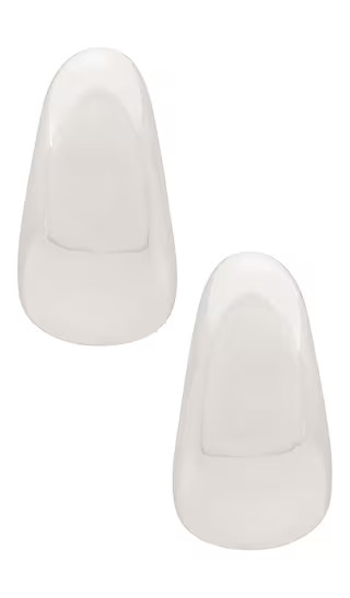 Heaven Mayhem Beanie Earrings in Metallic Silver. | Revolve Clothing (Global)