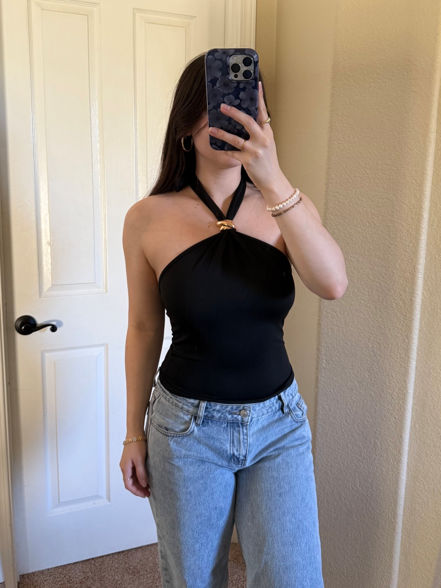 Going out top from amazon! True to size, wearing a medium.🖤

black going out top / amazon going out top / halter top with gold detailing / trendy black halter top / amazon night out outfit / amazon date night outfit / gold detail top outfit / amazon party top / going out outfit for women / amazon fashion finds 2025 / affordable going out outfit / amazon tops for women night out / best amazon going out tops / amazon club outfit / cute amazon going out outfit / trendy amazon outfit ideas / low rise baggy jeans outfit / princess polly ellanor jeans / light wash baggy jeans / y2k outfit inspo / effortless going out look / amazon finds under $50 / #amazonfashion #amazonfinds #goingoutoutfit #amazonstyle #nightoutlook #ootdinspo #amazonfashionfinds #affordablefashion #princesspolly #lowrisejeans #blackhaltertop #styleinspo #amazon

#LTKFindsUnder100 #LTKFindsUnder50 #LTKParties