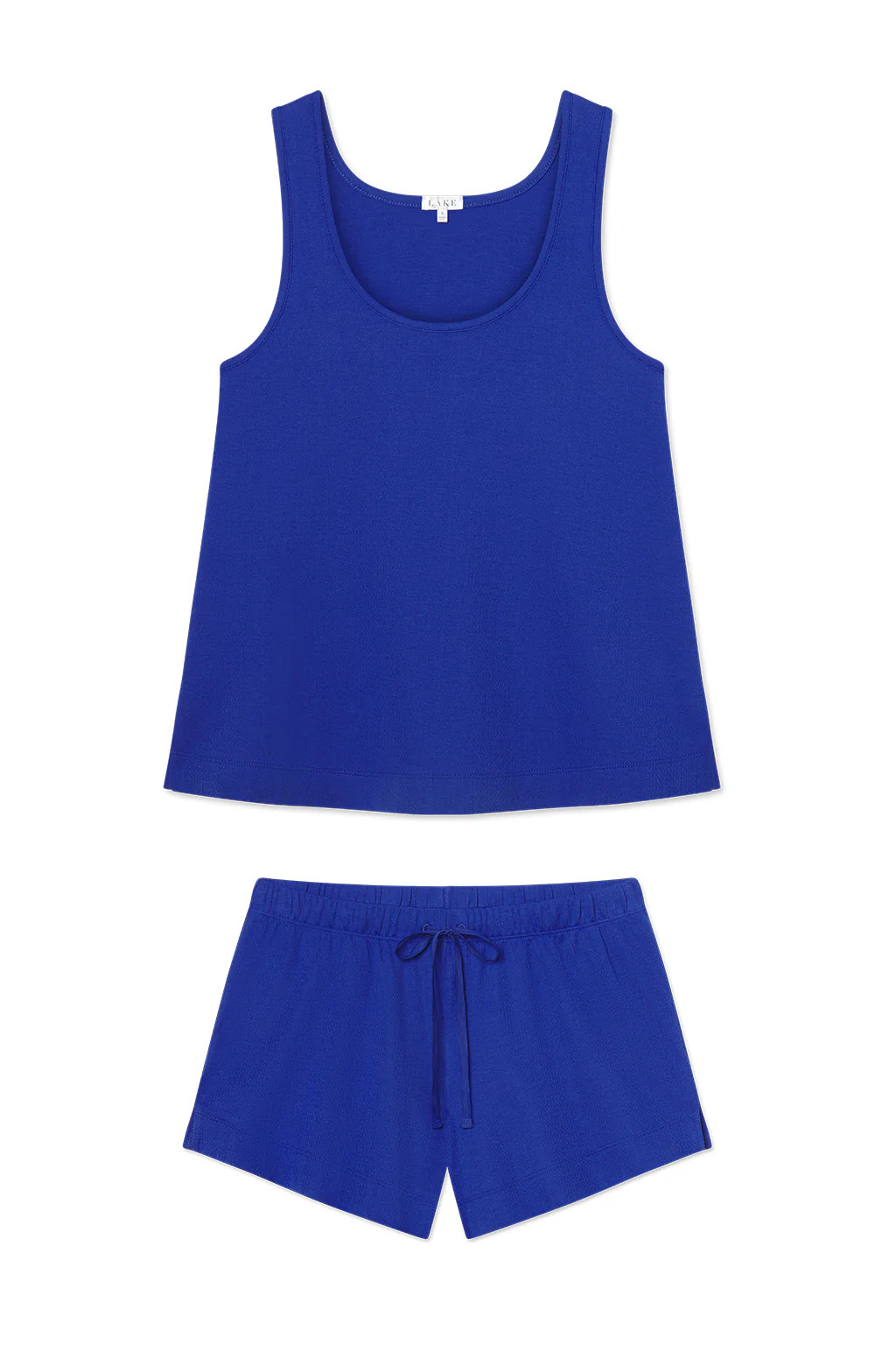 Pointelle Pajama Shorts Set in Cobalt | Lake Pajamas