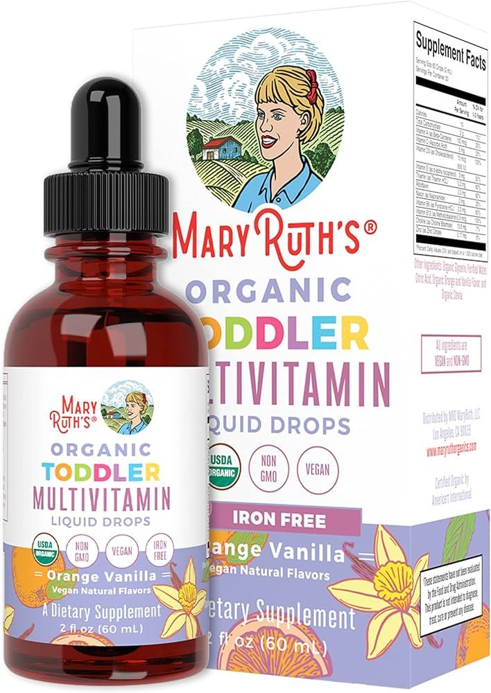 Multivitamin & Multimineral for Toddlers by MaryRuth's | USDA Organic | Sugar Free | Multivitamin... | Amazon (US)