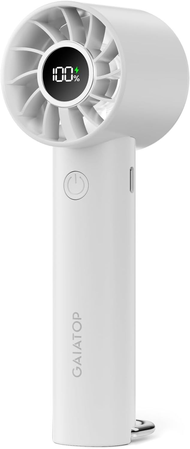Gaiatop Portable Mini Fan, Handheld Fan with LED Display & Flashlight, 3 Speeds 2000mAh USB Recha... | Amazon (US)