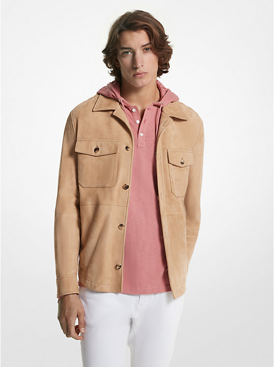 Suede Shirt Jacket | Michael Kors US