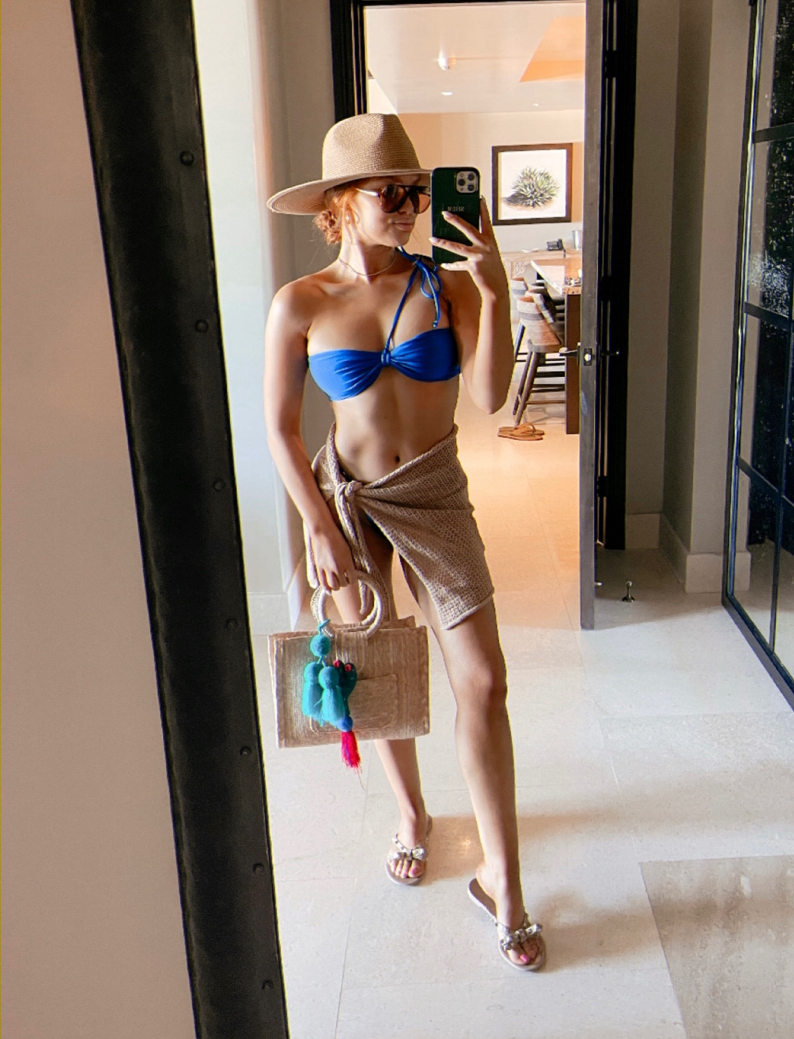 Summer. Swimsuit. Blue bikini. Blue swimsuit. Swim coverup. Summer ootd. Cover up. Summer sandals. Bow sandals  

#LTKswim #LTKstyletip #LTKtravel