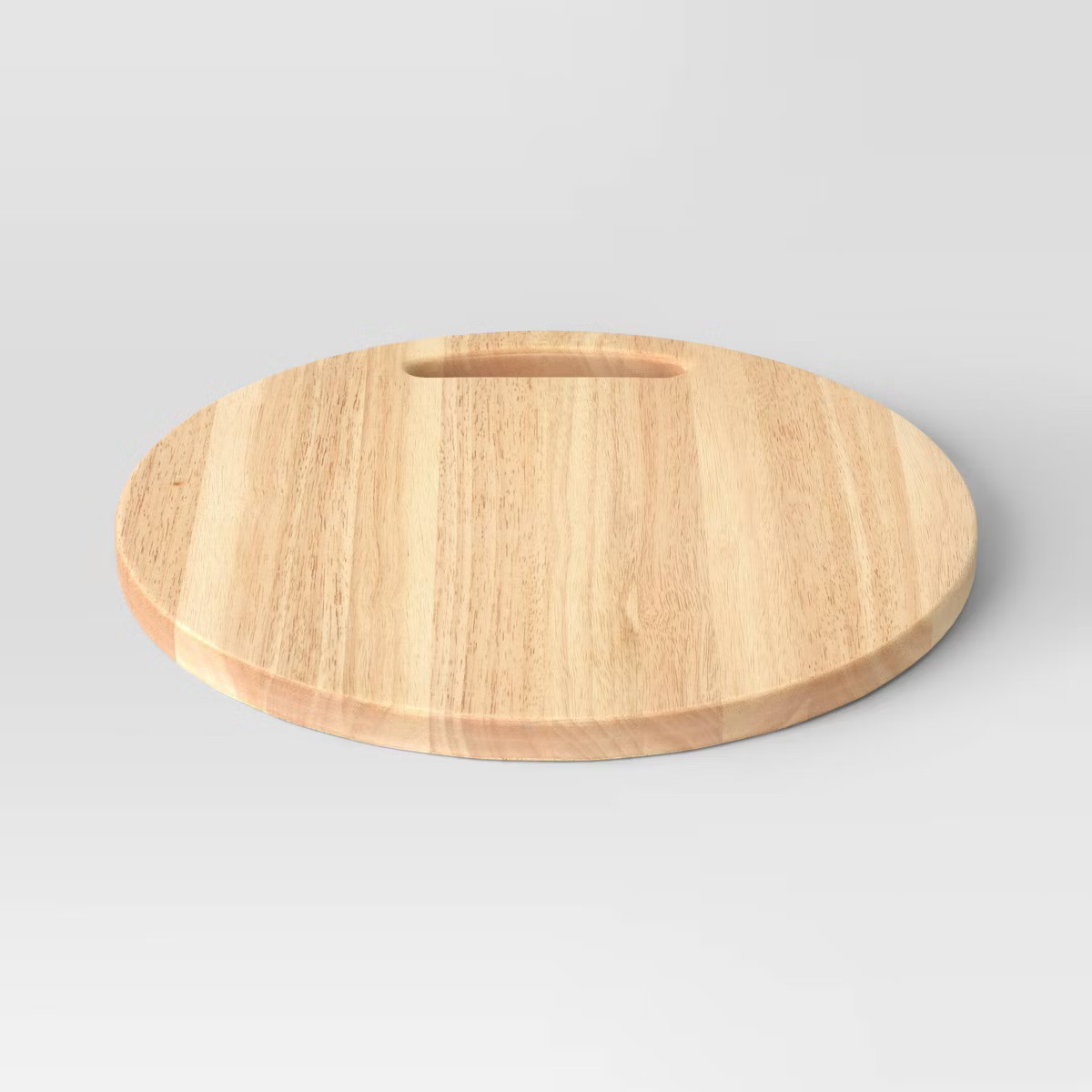 15.98"x15.98" Rubberwood Round Serving Platter Brown - Threshold™: Meat & Cheese Platter, Hand ... | Target