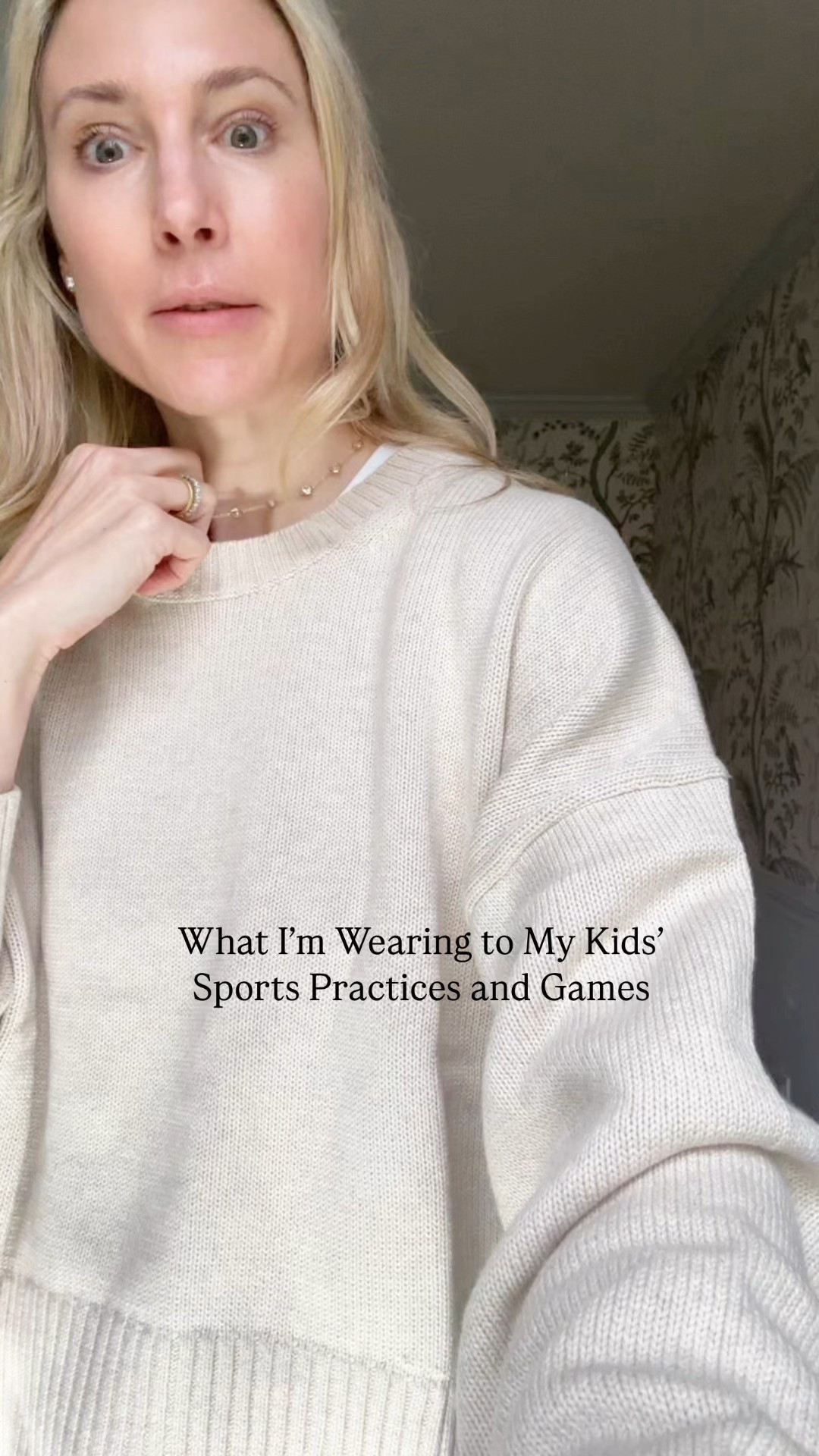 Weekend mom uniform. This easy spring outfit is perfect for watching all the kids sports. I love this cotton sweater from @onequince and their linen shorts.
#quincepartner 

#LTKStyleTip #LTKSeasonal